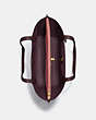 COACH®,WILLOW TOTE BAG IN COLORBLOCK,Pebble Leather,Large,Brass/Black Cherry Multi,Inside View,Top View
