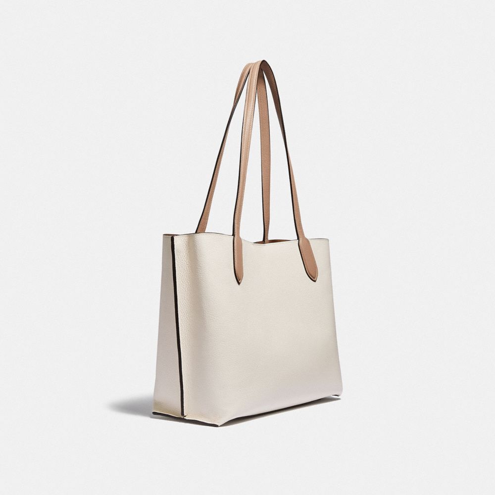 COACH®,Willow Tote Bag In Colorblock,,Angle View