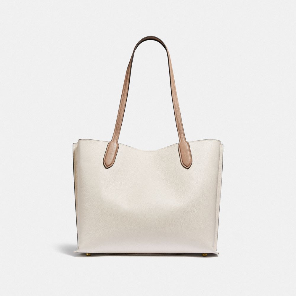 COACH®,Willow Tote Bag In Colorblock,,Back View