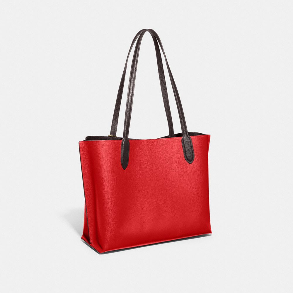 COACH®,Willow Tote Bag In Colorblock,,Angle View