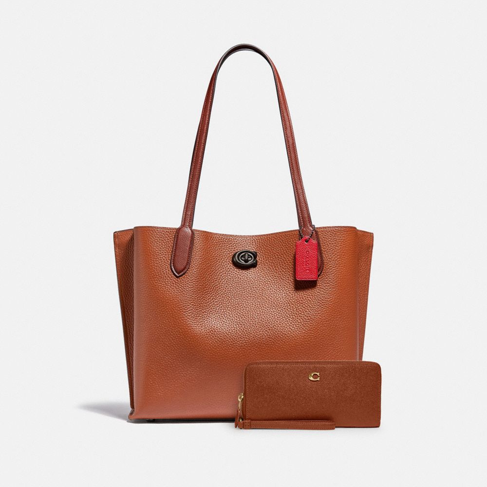 $215 *NEW* COACH Willow Tote In Colorblock With sold Signature Canvas Interior