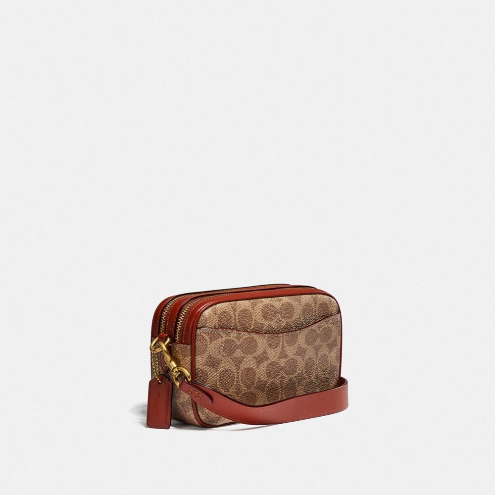 Coach Coated Canvas Signature Cassie Camera Bag - Tan Rust/Gold