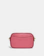COACH®,WILLOW CAMERA BAG IN COLORBLOCK,Pebble Leather,Small,Brass/Rouge Multi,Back View
