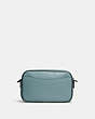COACH®,WILLOW CAMERA BAG IN COLORBLOCK,Pebble Leather,Small,Pewter/Sage Multi,Back View