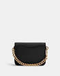 COACH®,POPPY CROSSBODY WITH CARD CASE,Leather,Mini,Gold/Black,Back View