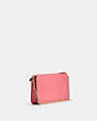COACH®,POPPY CROSSBODY WITH CARD CASE,Leather,Mini,Gold/Taffy,Angle View