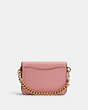 COACH®,POPPY CROSSBODY WITH CARD CASE,Leather,Mini,Gold/Light Blush,Back View