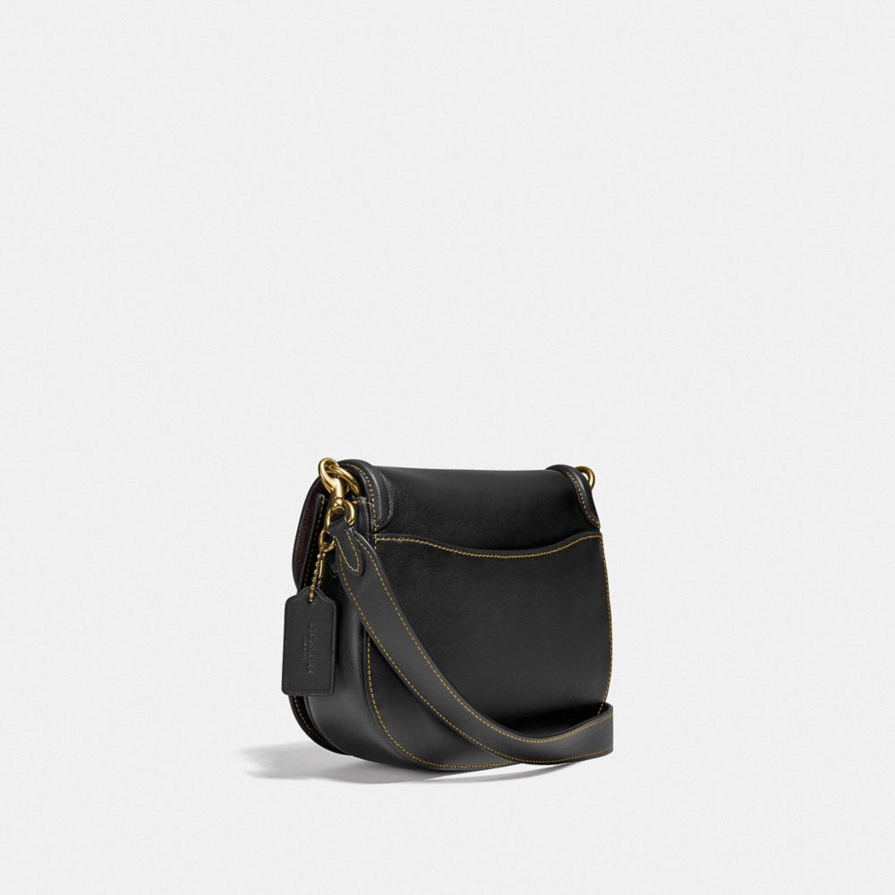 COACH Beat Saddle Bag in Black