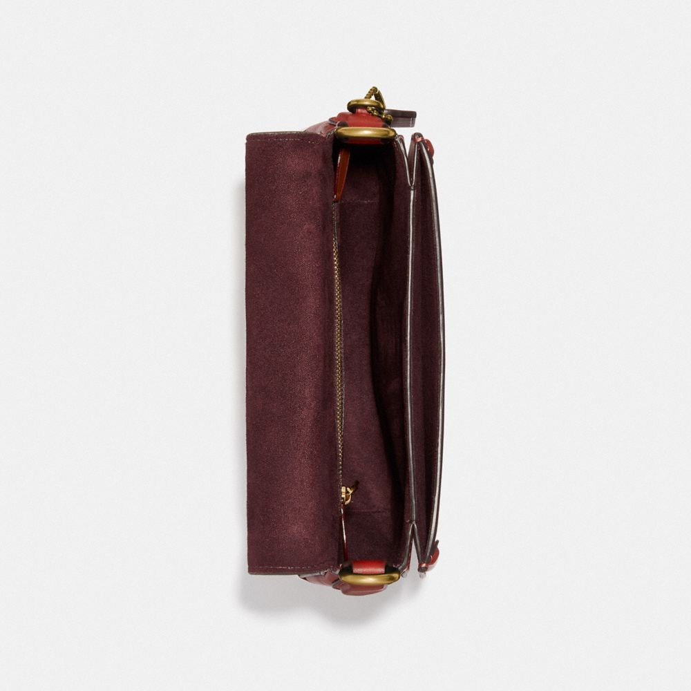 COACH®,Beat Saddle Bag,,Inside View,Top View