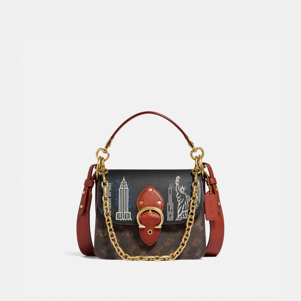 COACH® | Beat Shoulder Bag 18 In Signature Canvas With Stardust