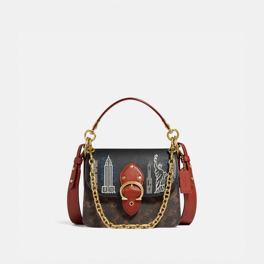 COACH® | Beat Shoulder Bag 18 In Signature Canvas With Stardust 