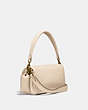 COACH®,PILLOW TABBY SHOULDER BAG 26,Nappa leather,Medium,Brass/Ivory,Angle View