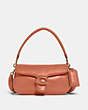 COACH®,PILLOW TABBY SHOULDER BAG 26,Smooth Leather,Medium,Brass/Light Coral,Front View
