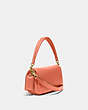 COACH®,PILLOW TABBY SHOULDER BAG 26,Smooth Leather,Medium,Brass/Light Coral,Angle View