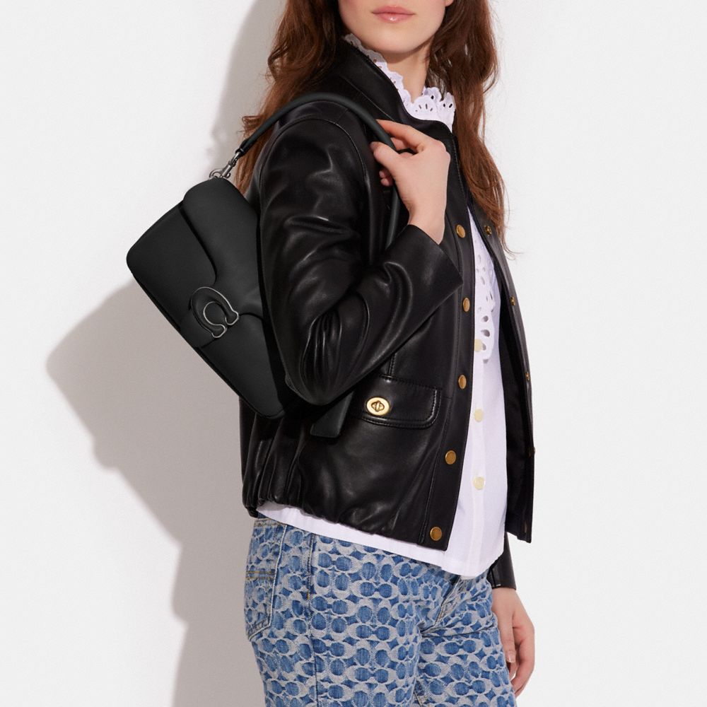 Coach Bleecker Mini Riley Carryall Bag - Black 'Pillow Tabby' shoulder bag  Coach - IetpShops GB