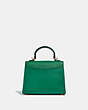 COACH®,TABBY TOP HANDLE 20,Leather,Medium,Brass/Green,Back View