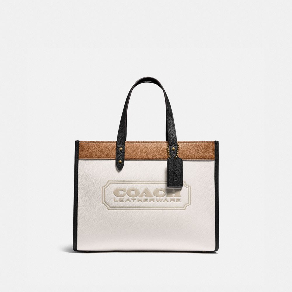 coach コーチ フィールド トート 30 カラーブロック - ショルダーバッグ