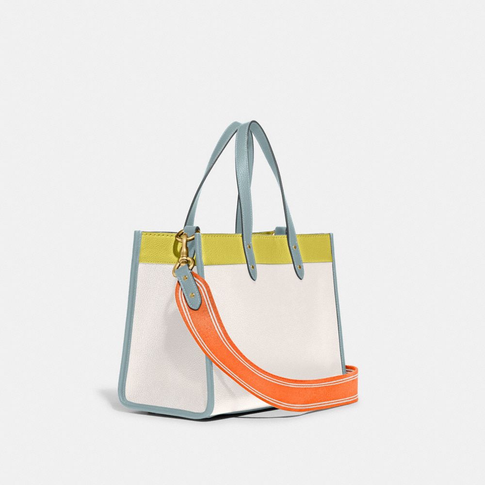 Coach Field 30 Colorblock With Coach Badge Tote (Totes)