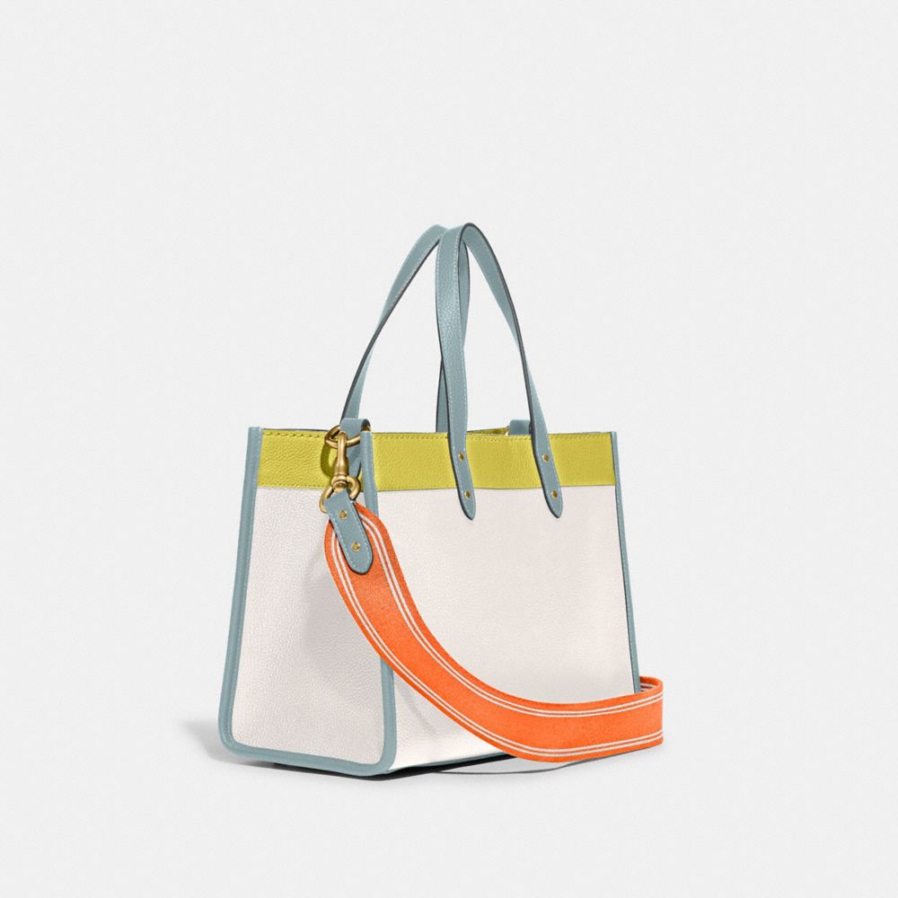 Coach color block tote new arrivals