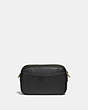 COACH®,WILLOW CAMERA BAG,Pebbled Leather,Small,Brass/Black,Back View