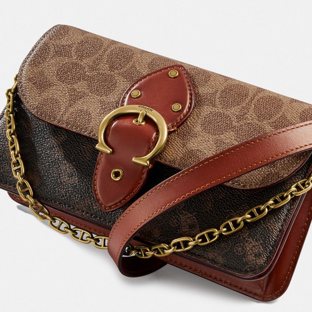 COACH®,Beat Crossbody Clutch In Signature Canvas With Horse And Carriage Print,,Closer View