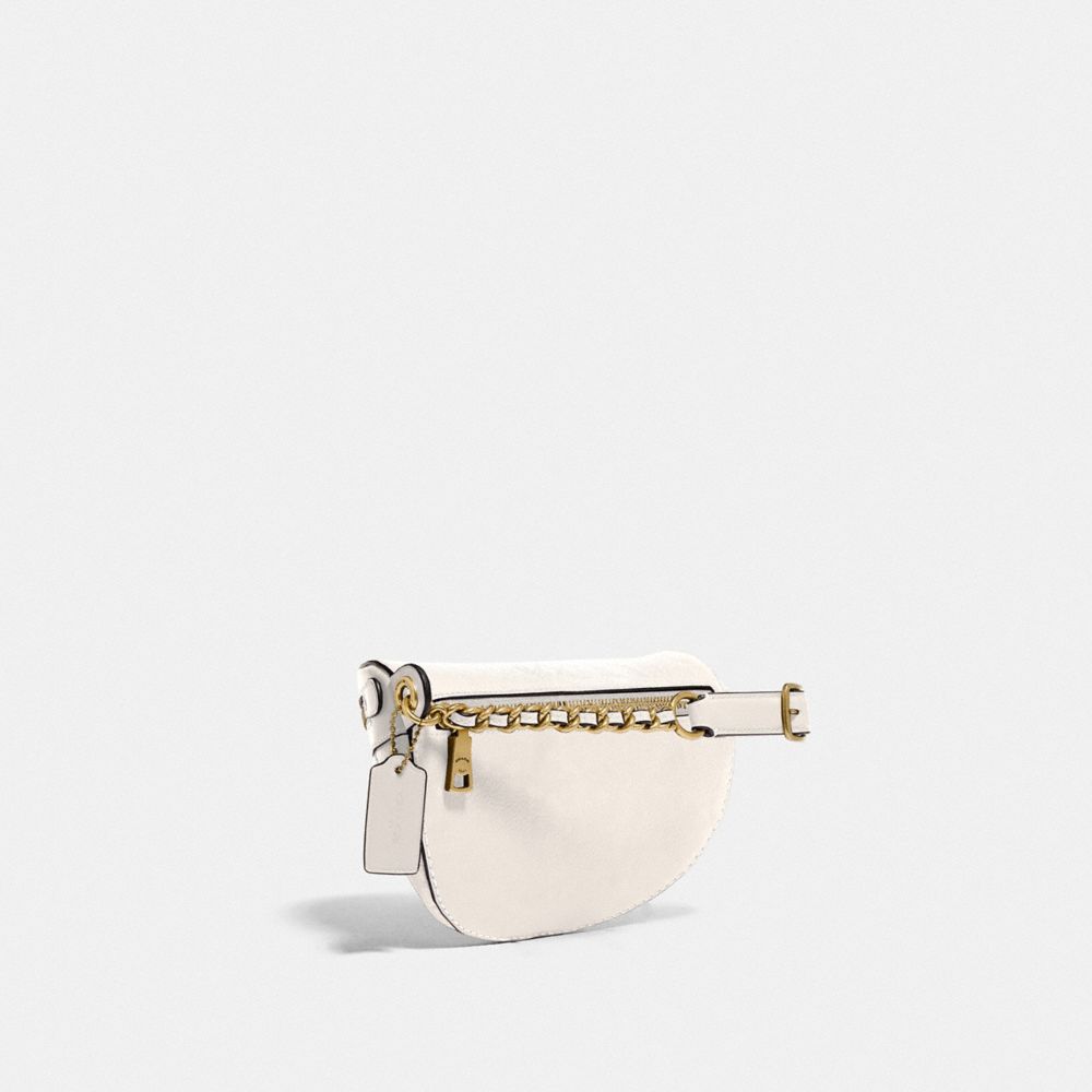 COACH®,Chain Belt Bag With Quilting,,Angle View