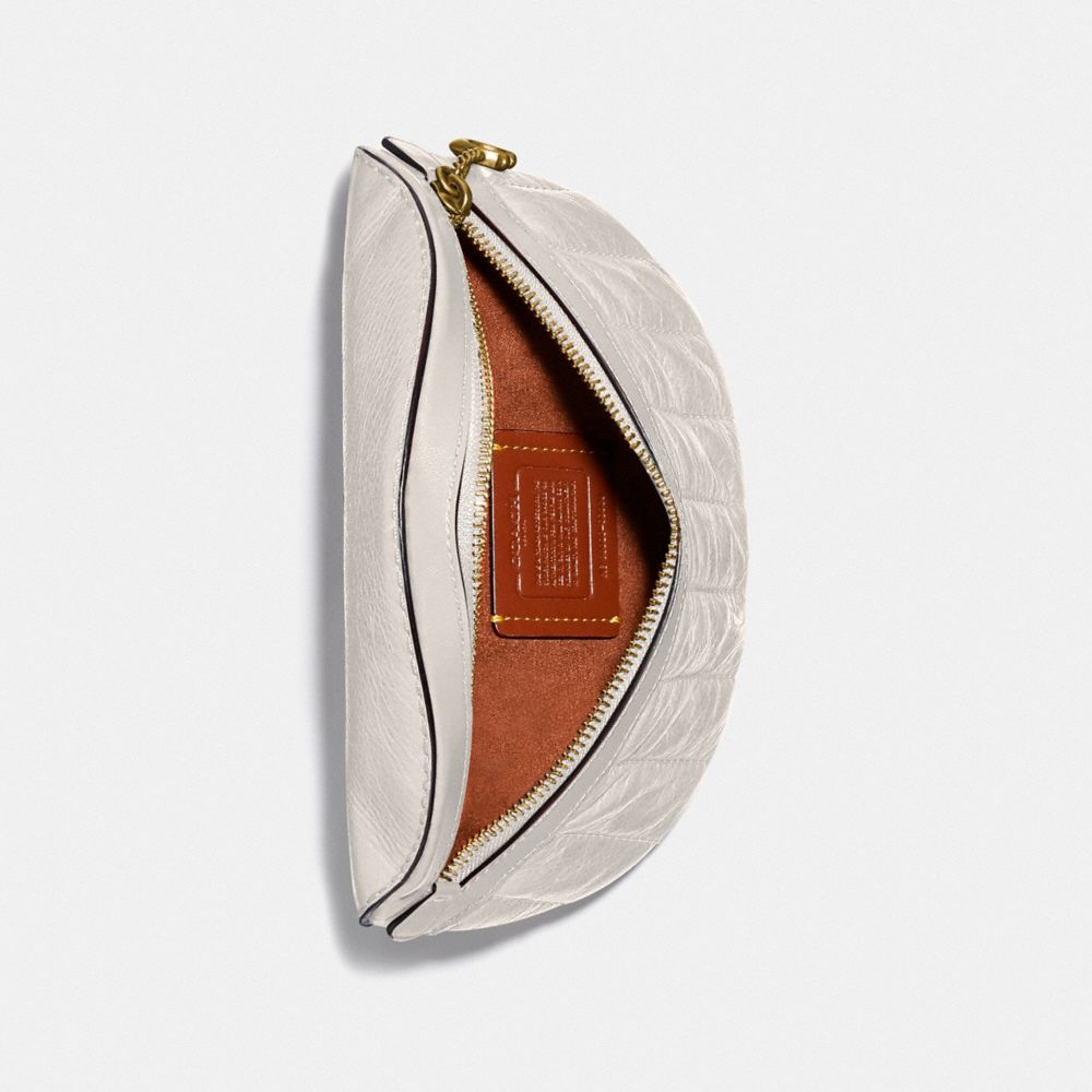 COACH®,Chain Belt Bag With Quilting,,Inside View,Top View