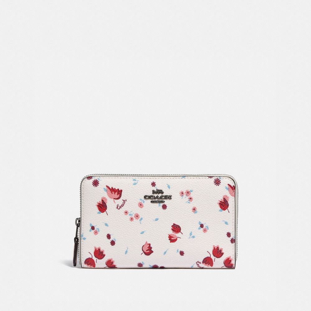 Coach white floral online wallet