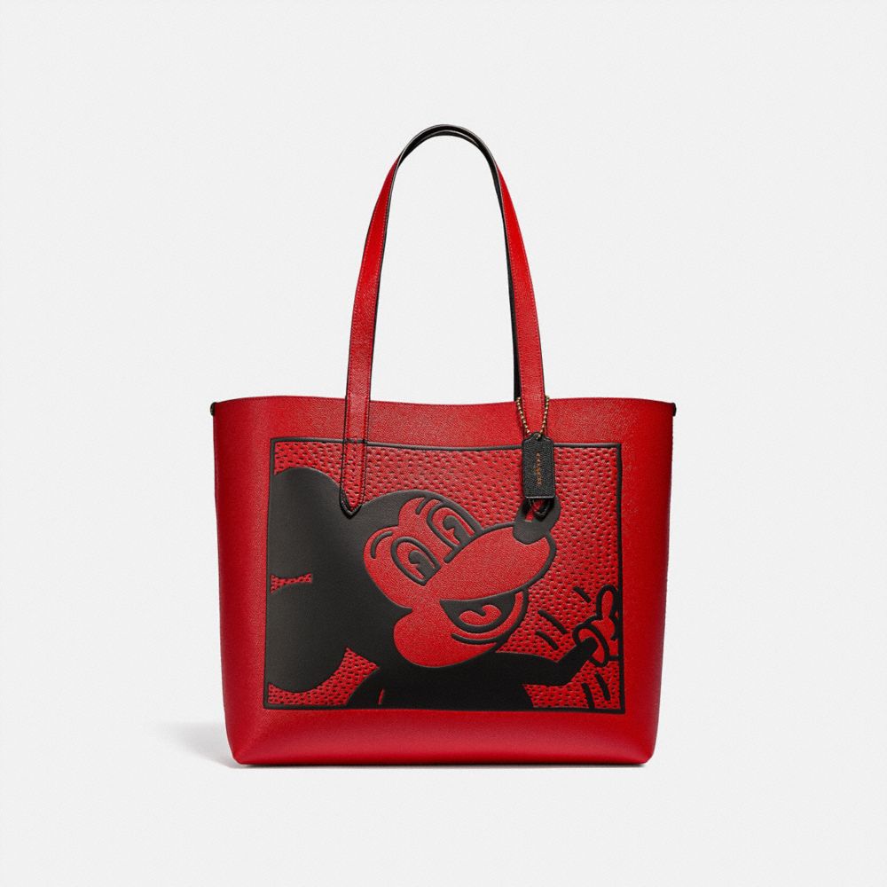 COACH Disney Mickey Mouse X Keith Haring Highline Tote