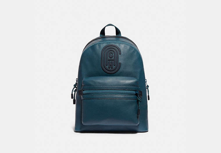 COACH®,ACADEMY BACKPACK,Large,JI/Sea Blue/Midnight Navy,Front View