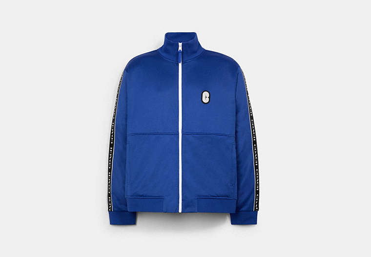 COACH®,TRACK JACKET,n/a,COBALT,Front View