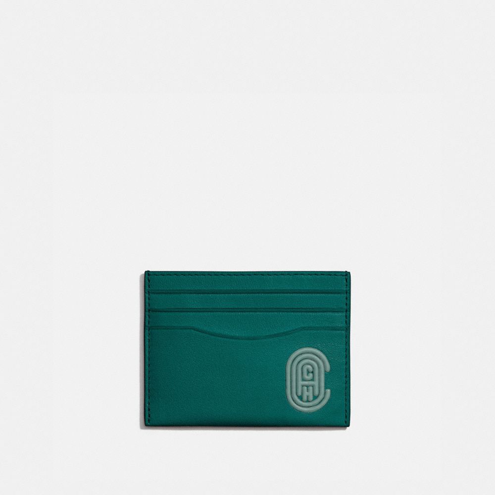 COACH®,Card Case With Coach Patch,,Front View