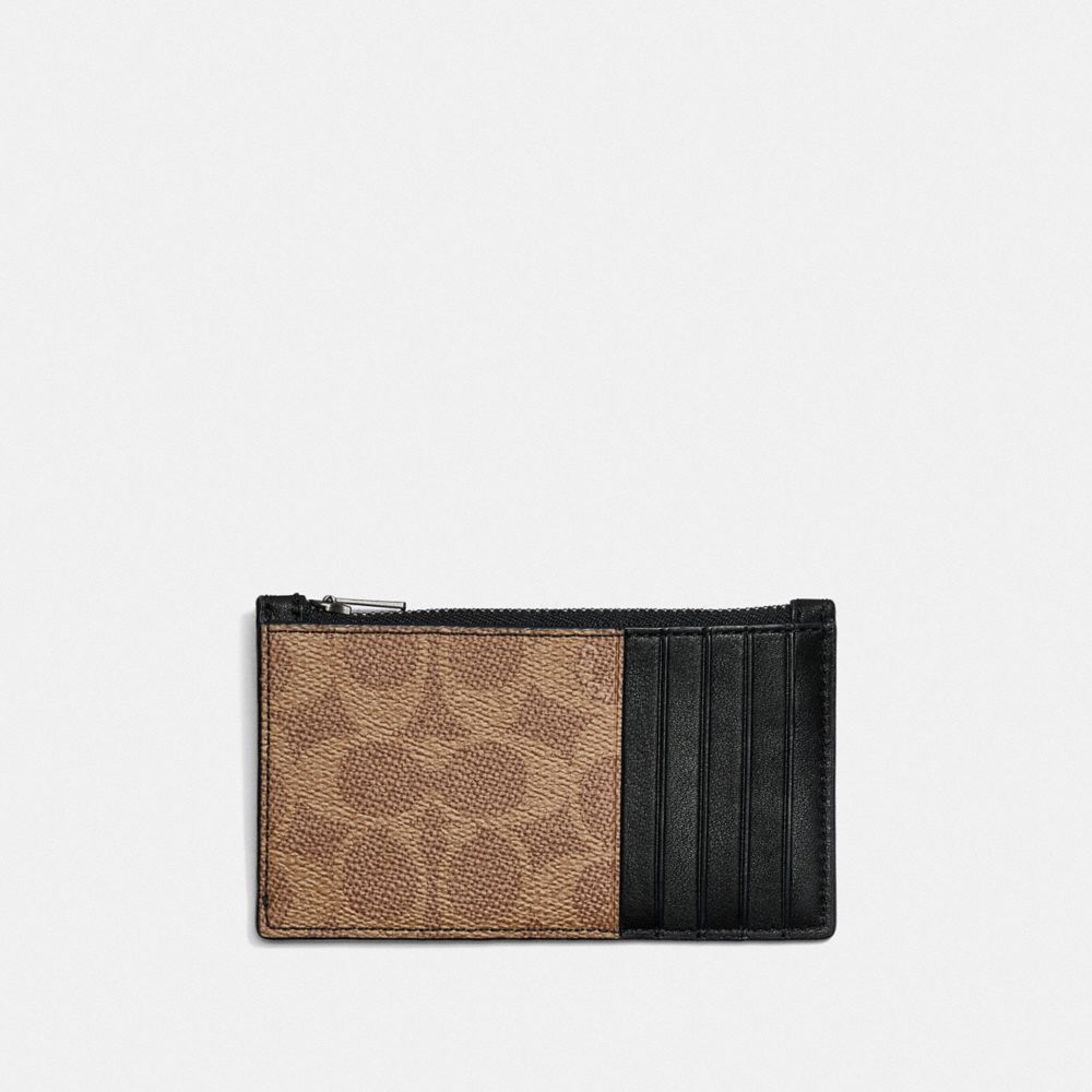 COACH Men's Signature Flat Card Case