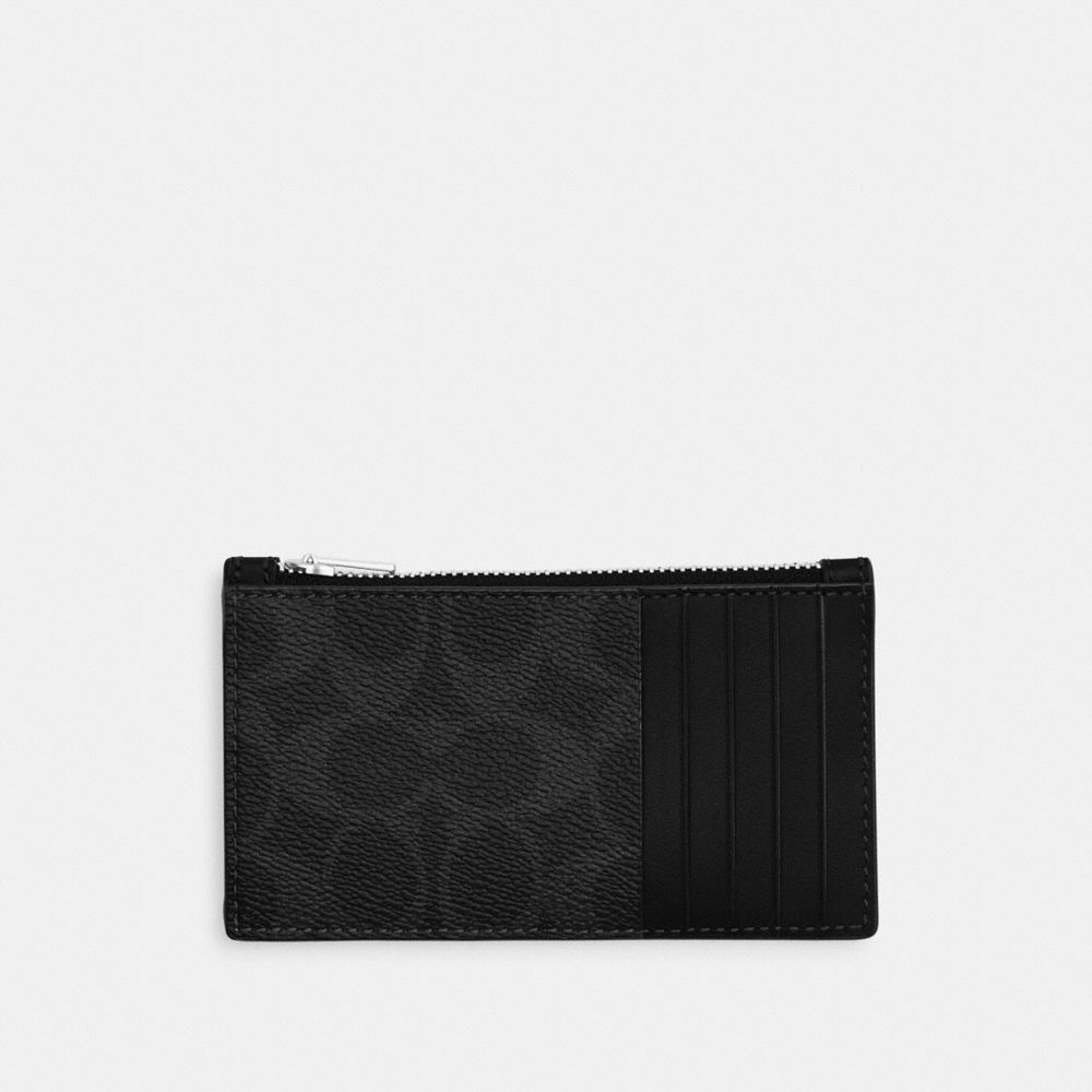 Coach Zip Card Case In Signature Canvas — фото 2