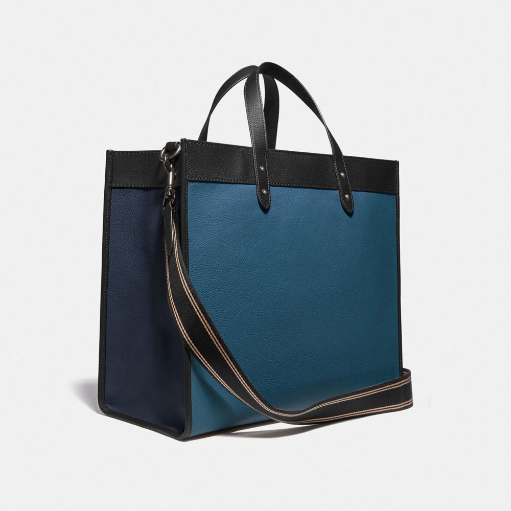 Field tote 40 in best sale colorblock with coach badge