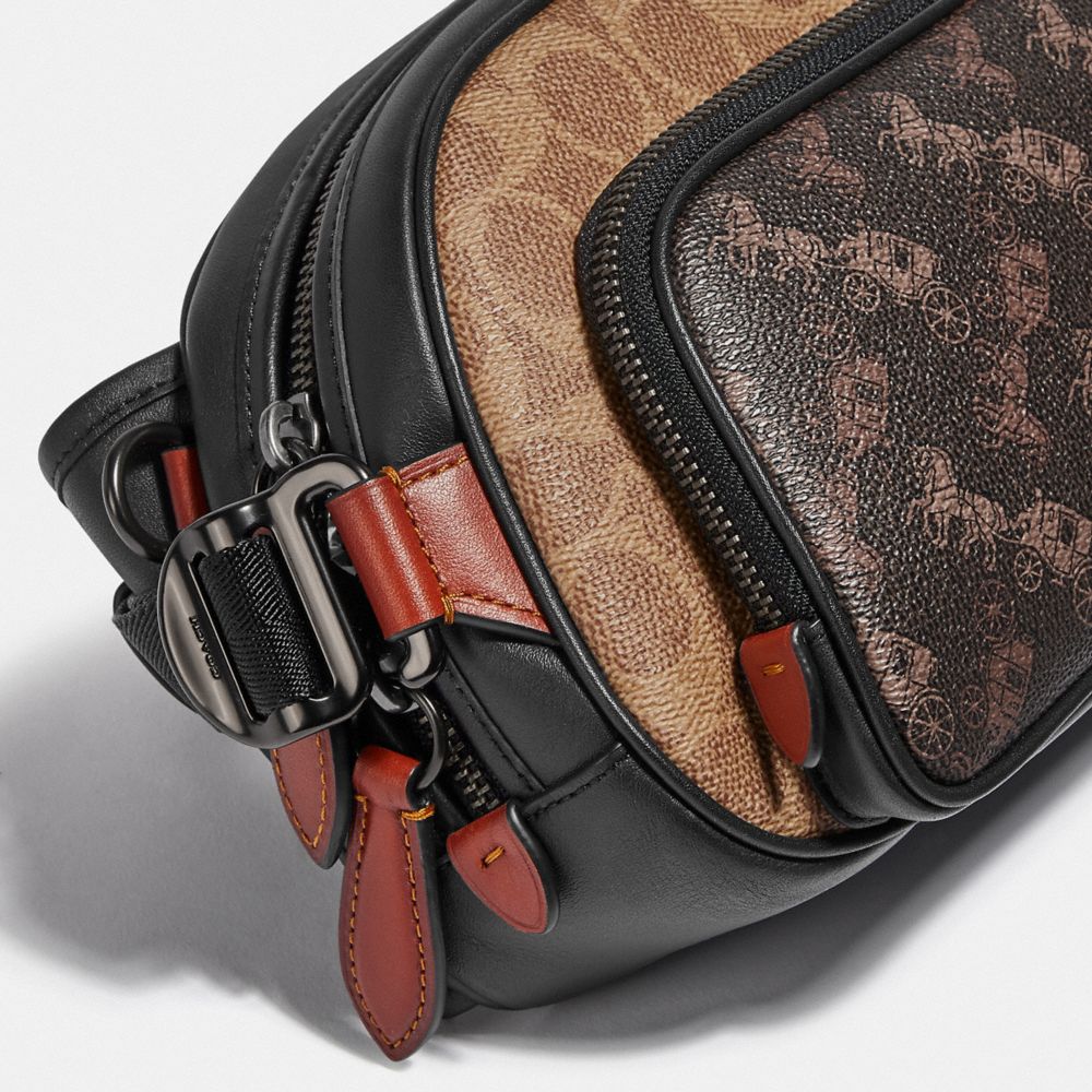 COACH® | Hitch Belt Bag In Signature Canvas With Horse And