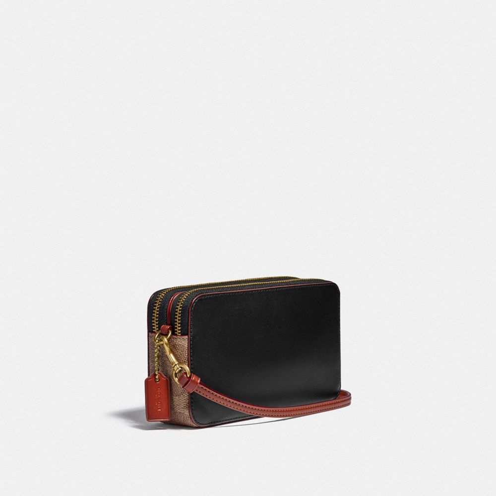 COACH®,Kira Crossbody Bag With Stardust City Skyline,,Angle View