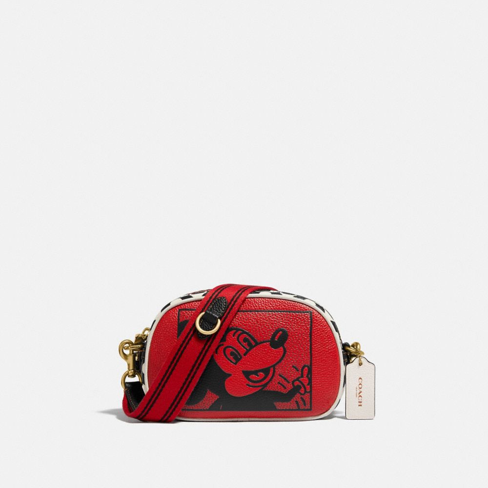 COACH® | Disney Mickey Mouse X Keith Haring Badge Camera Crossbody