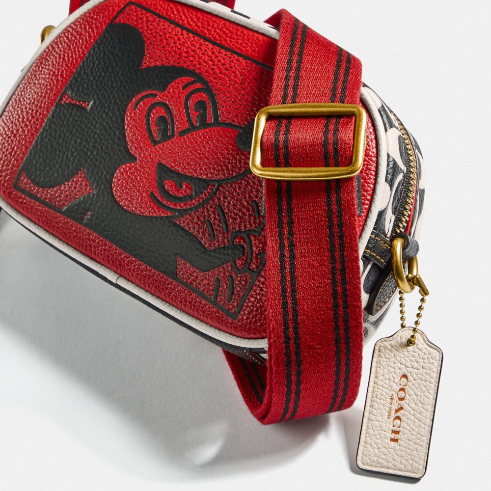 COACH® | Disney Mickey Mouse X Keith Haring Badge Camera Crossbody