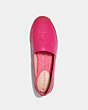 COACH®,CHARLIE ESPADRILLE,Leather,Bold Pink,Inside View,Top View