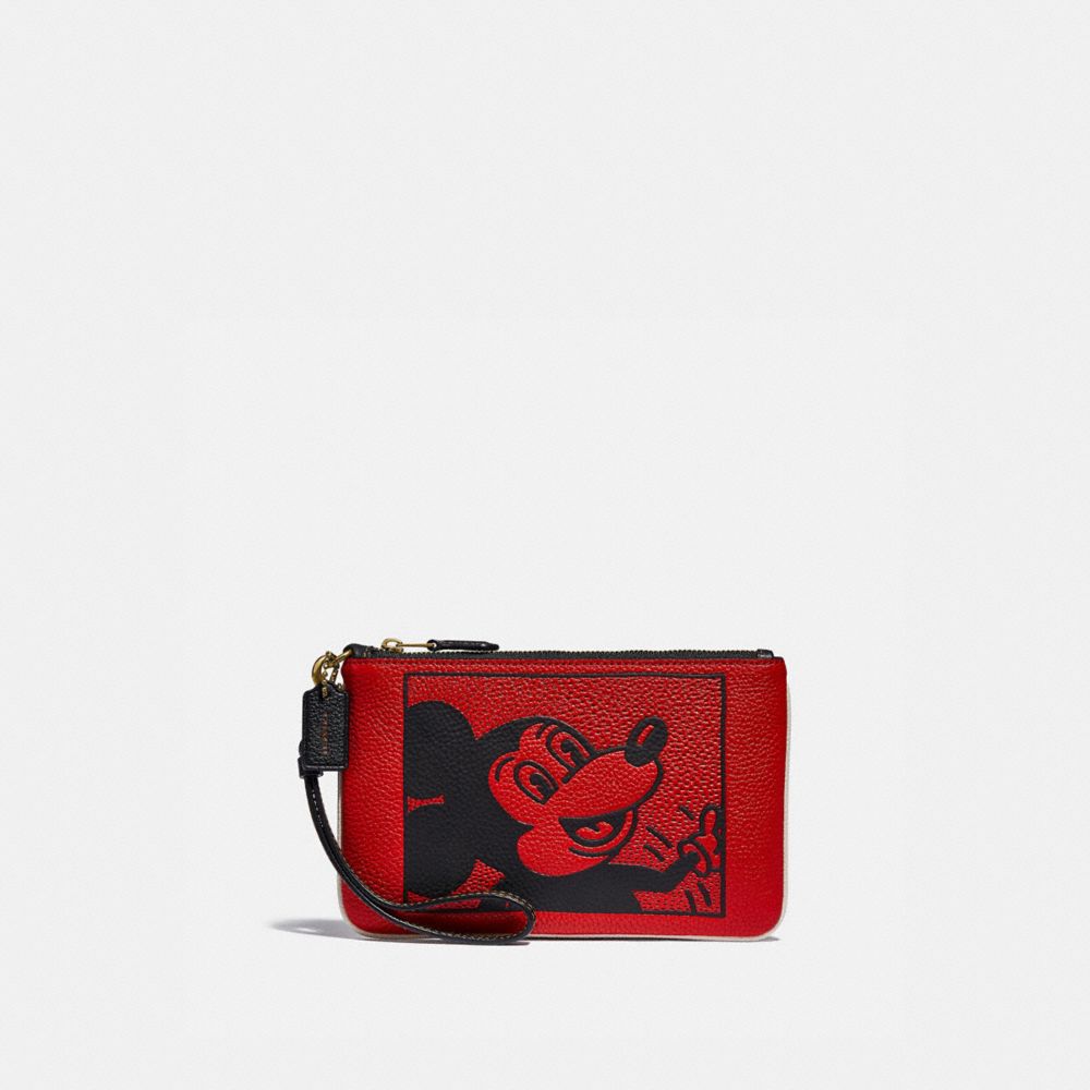 Coach mickey mouse store wristlet