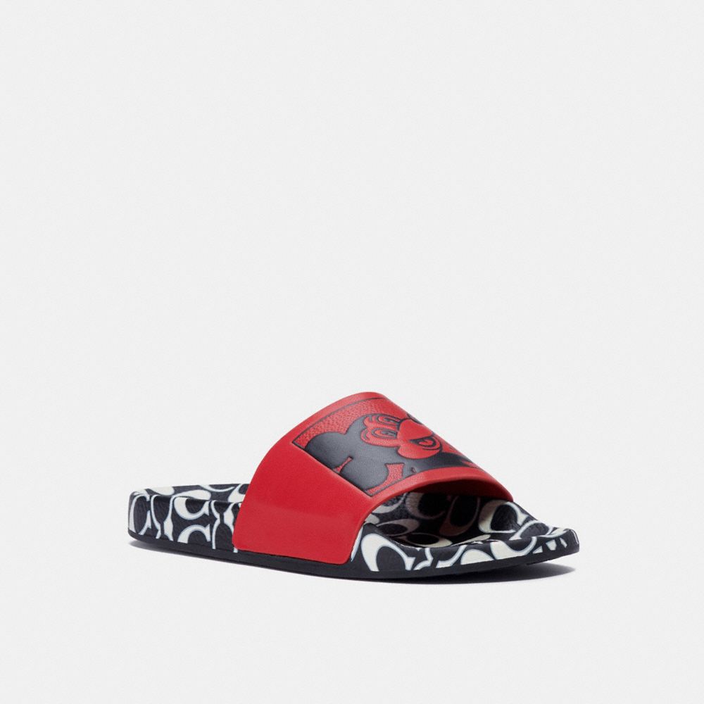 COACH Disney Mickey Mouse X Keith Haring Slide