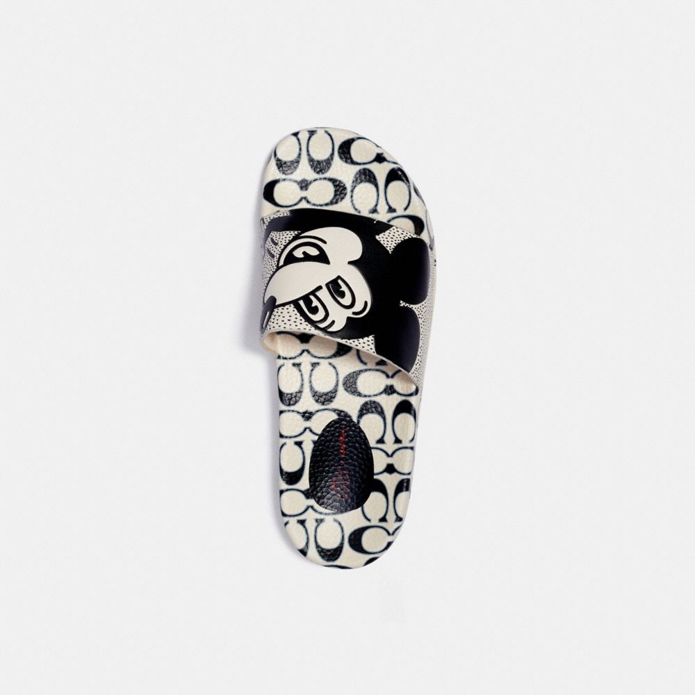 COACH®,Disney Mickey Mouse X Keith Haring Slide,,Inside View,Top View