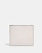 COACH®,3-IN-1 WALLET IN SIGNATURE LEATHER,Pebble Leather,Chalk,Front View