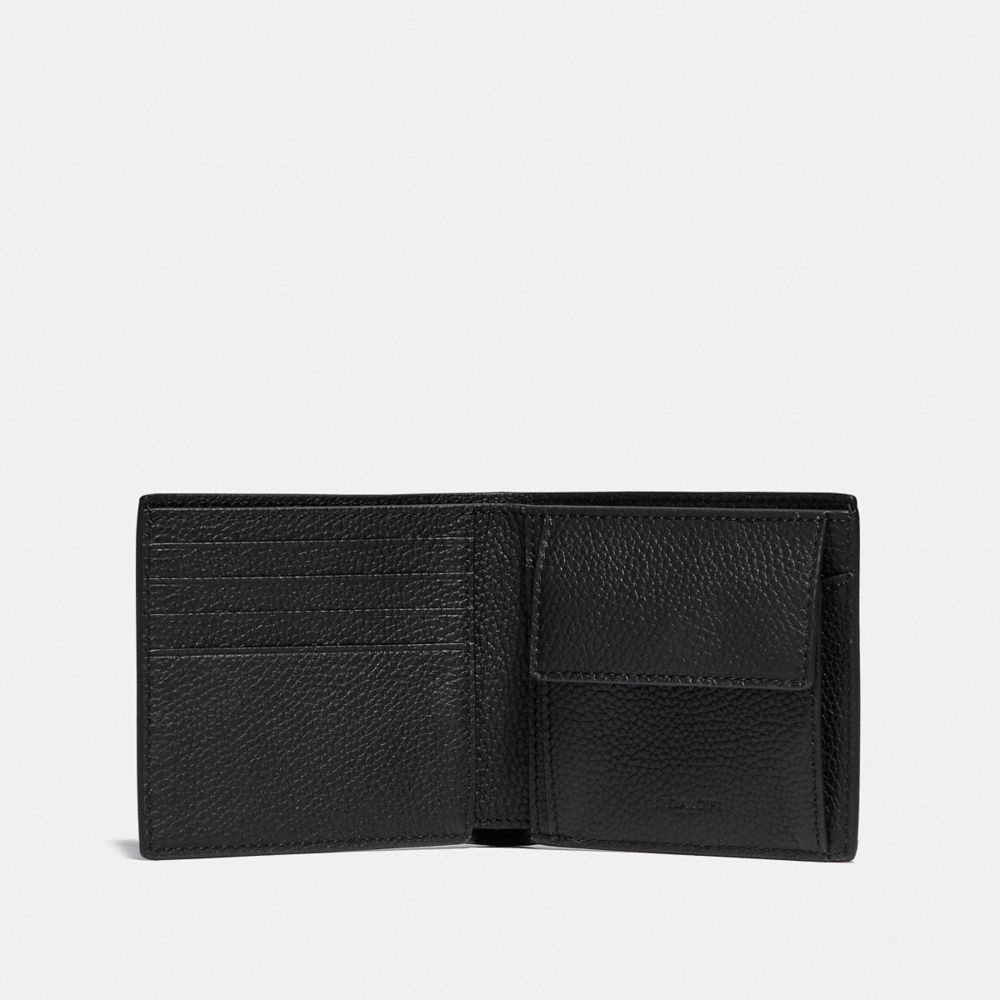 COACH®,Coin Wallet In Signature Leather,,Inside View,Top View