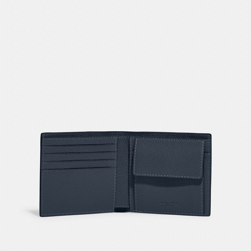 COACH®,コイン ウォレット シグネチャー レザー,ミニ財布(二つ/三つ折り),ﾀﾞｰｸ ﾃﾞﾆﾑ