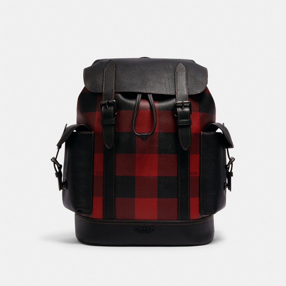 Hudson Backpack With Buffalo Plaid Print