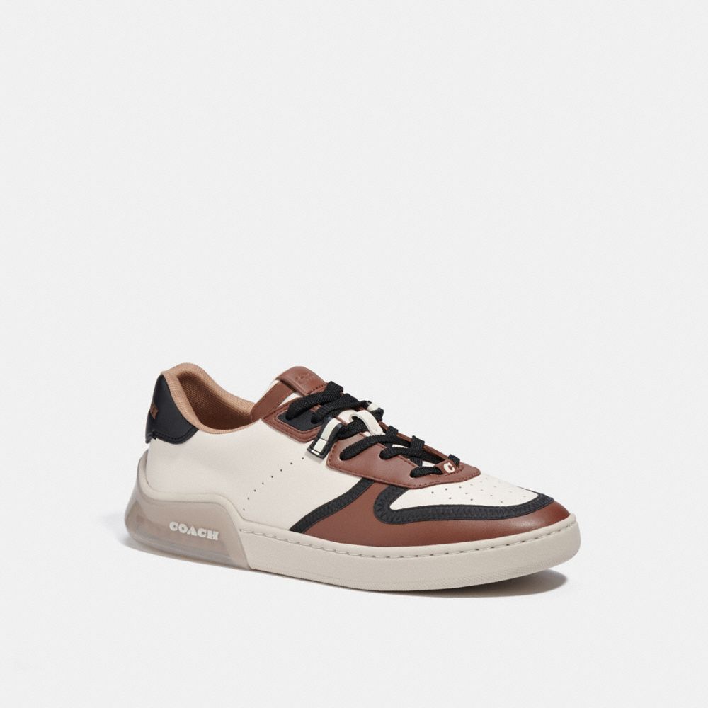 Coach Brown & Black Citysole Court Sneakers In Tan Black