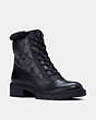 COACH®,LAYNE BOOT,Leather,Black,Front View