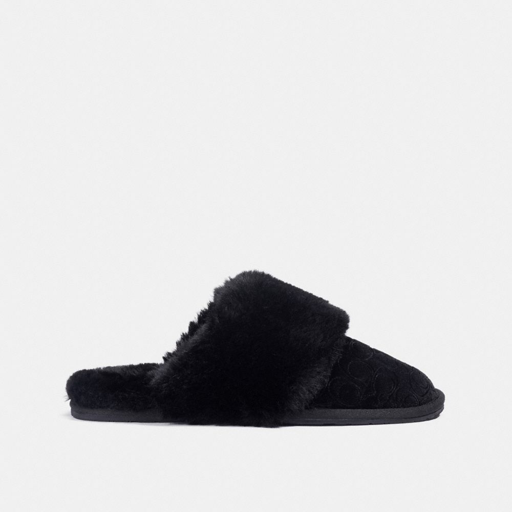 Black coach slippers new arrivals